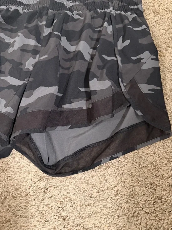 Athleta Black and Gray Camo Training Shorts - Picture 2 of 6
